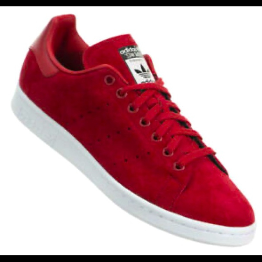 Red Suede Adidas Stan Smith’s